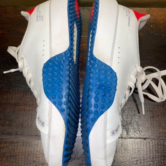Golf G/Fore X Pinehurst G.112 White Blue Red Golfing Waterproof Shoe Sz 7.5 - Picture 12 of 12